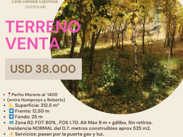 Terreno en venta – Perito Moreno al 1400, Esquel